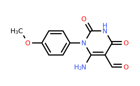 900463-65-2 | 6-Amino-1-(4-methoxyphenyl)-2,4-dioxo-1,2,3,4-tetrahydropyrimidine-5-carbaldehyde