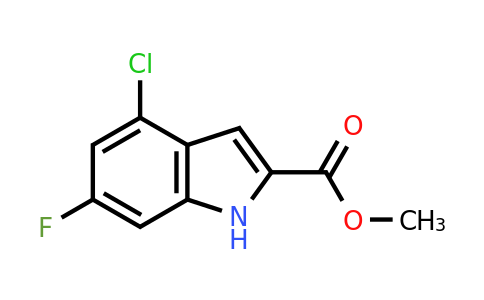 900640-49-5 | Methyl 4-chloro-6-fluoro-1H-indole-2-carboxylate