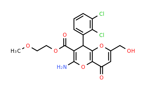 902304-37-4 | 2-Methoxyethyl 2-amino-4-(2,3-dichlorophenyl)-6-(hydroxymethyl)-8-oxo-4,8-dihydropyrano[3,2-b]pyran-3-carboxylate