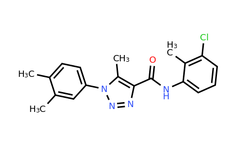 902887-84-7 | N-(3-chloro-2-methylphenyl)-1-(3,4-dimethylphenyl)-5-methyl-1H-1,2,3-triazole-4-carboxamide