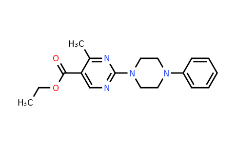 903446-60-6 | Ethyl 4-methyl-2-(4-phenylpiperazin-1-yl)pyrimidine-5-carboxylate