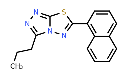 904006-36-6 | 6-(Naphthalen-1-yl)-3-propyl-[1,2,4]triazolo[3,4-b][1,3,4]thiadiazole