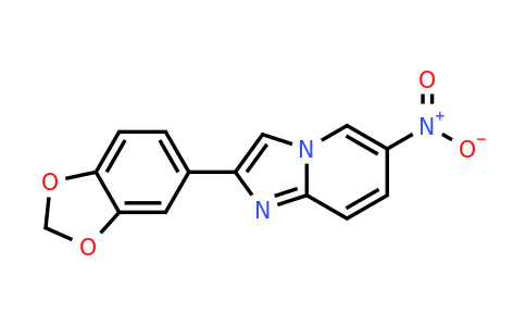 904813-81-6 | 2-(2H-1,3-Benzodioxol-5-yl)-6-nitroimidazo[1,2-a]pyridine