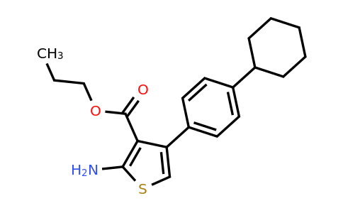 904998-87-4 | Propyl 2-amino-4-(4-cyclohexylphenyl)thiophene-3-carboxylate