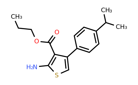 904998-93-2 | Propyl 2-amino-4-(4-isopropylphenyl)thiophene-3-carboxylate