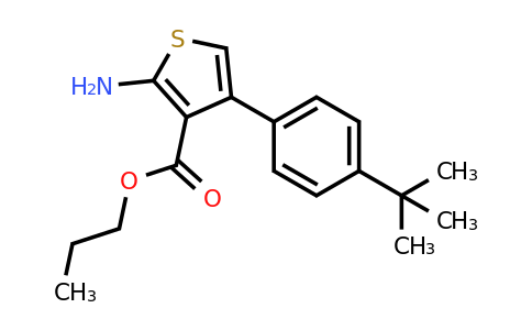 904998-99-8 | Propyl 2-amino-4-(4-(tert-butyl)phenyl)thiophene-3-carboxylate