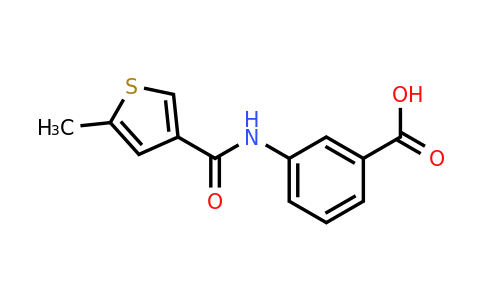 905394-58-3 | 3-(5-Methylthiophene-3-carboxamido)benzoic acid