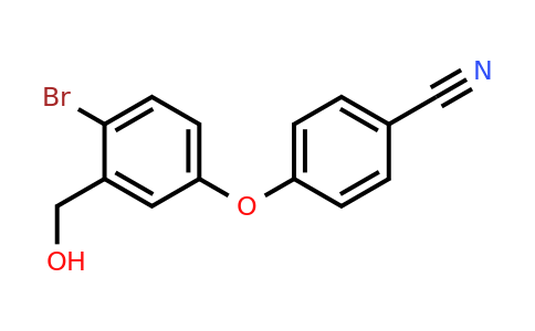 906673-45-8 | 4-(4-Bromo-3-(hydroxymethyl)phenoxy)benzonitrile