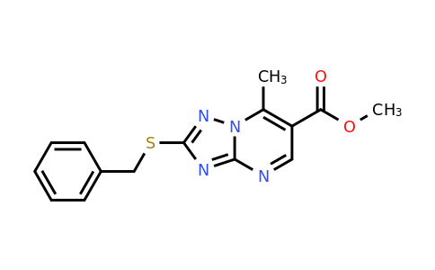 907971-20-4 | Methyl 2-(benzylthio)-7-methyl-[1,2,4]triazolo[1,5-a]pyrimidine-6-carboxylate