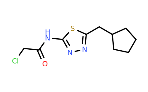 908528-65-4 | 2-Chloro-N-(5-(cyclopentylmethyl)-1,3,4-thiadiazol-2-yl)acetamide