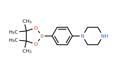 912369-50-7 | 1-(4-(4,4,5,5-Tetramethyl-1,3,2-dioxaborolan-2-yl)phenyl)piperazine