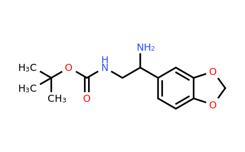 912762-94-8 | tert-Butyl N-[2-amino-2-(2h-1,3-benzodioxol-5-yl)ethyl]carbamate