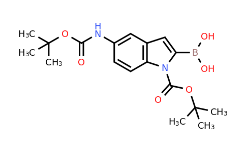 913388-66-6 | (1-(tert-Butoxycarbonyl)-5-((tert-butoxycarbonyl)amino)-1H-indol-2-yl)boronic acid