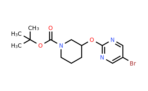 914347-76-5 | Tert-butyl 3-((5-bromopyrimidin-2-yl)oxy)piperidine-1-carboxylate