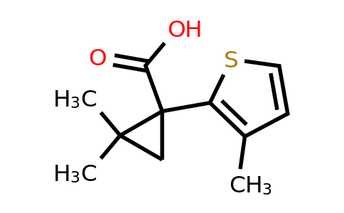 915924-20-8 | 2,2-Dimethyl-1-(3-methylthiophen-2-yl)cyclopropane-1-carboxylic acid