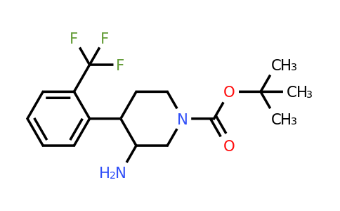 916421-16-4 | Tert-butyl 3-amino-4-(2-(trifluoromethyl)phenyl)piperidine-1-carboxylate