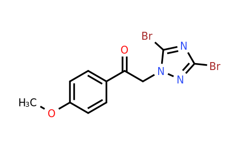 2-(3,5-Dibromo-1H-1,2,4-triazol-1-yl)-1-(4-methoxyphenyl)ethan-1-one