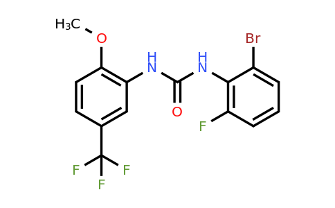 917389-23-2 | 1-(2-Bromo-6-fluorophenyl)-3-(2-methoxy-5-(trifluoromethyl)phenyl)urea