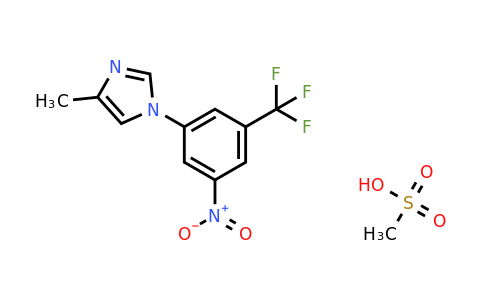917391-29-8 | 4-Methyl-1-(3-nitro-5-(trifluoromethyl)phenyl)-1H-imidazole methanesulfonate
