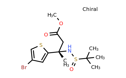 917777-02-7 | 2-Thiophenepropanoic acid, 4-bromo-β-[[(R)-(1,1-dimethylethyl)sulfinyl]amino]-β-methyl-, methyl ester, (βS)-