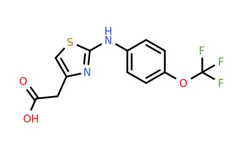 918793-32-5 | 2-(2-((4-(Trifluoromethoxy)phenyl)amino)thiazol-4-yl)acetic acid