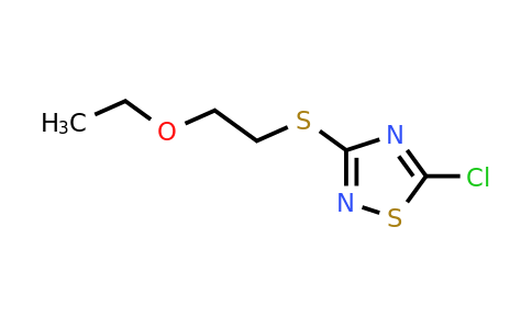 91912-00-4 | 5-Chloro-3-[(2-ethoxyethyl)sulfanyl]-1,2,4-thiadiazole