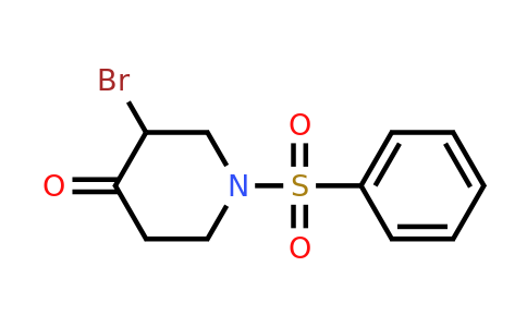1-(benzenesulfonyl)-3-bromopiperidin-4-one