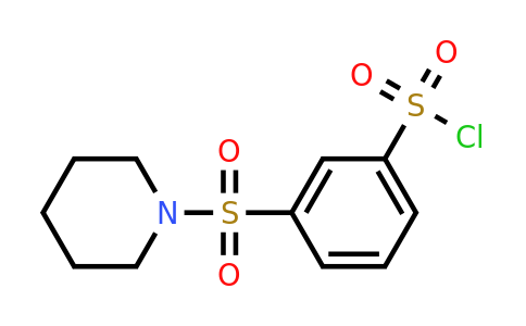 3-(Piperidine-1-sulfonyl)benzene-1-sulfonyl chloride