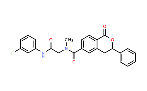 920681-62-5 | n-(3-Fluorophenyl)-2-[n-methyl-1-(1-oxo-3-phenyl-3,4-dihydro-1h-2-benzopyran-6-yl)formamido]acetamide