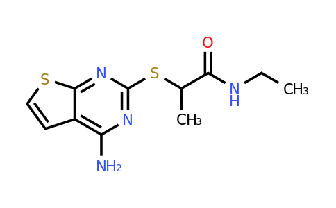 923161-32-4 | 2-((4-Aminothieno[2,3-d]pyrimidin-2-yl)thio)-N-ethylpropanamide