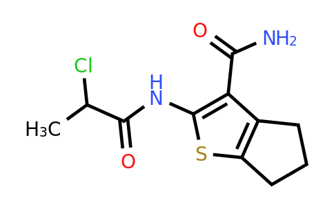 923206-07-9 | 2-(2-Chloropropanamido)-4h,5h,6h-cyclopenta[b]thiophene-3-carboxamide