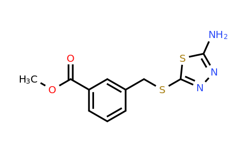 923213-21-2 | Methyl 3-(((5-amino-1,3,4-thiadiazol-2-yl)thio)methyl)benzoate