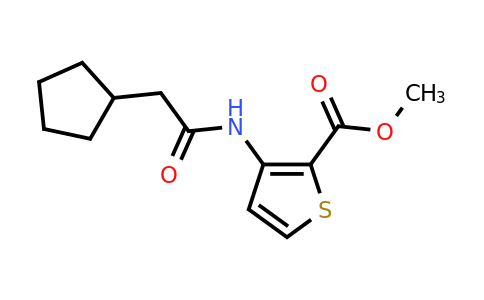 923213-49-4 | Methyl 3-(2-cyclopentylacetamido)thiophene-2-carboxylate