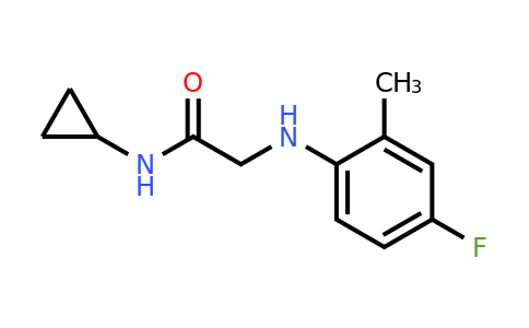 n-Cyclopropyl-2-((4-fluoro-2-methylphenyl)amino)acetamide