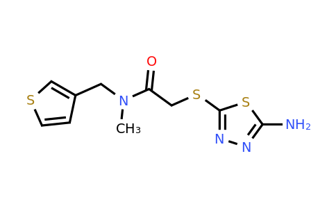923220-08-0 | 2-((5-Amino-1,3,4-thiadiazol-2-yl)thio)-N-methyl-N-(thiophen-3-ylmethyl)acetamide
