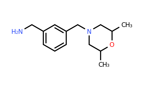 {3-[(2,6-dimethylmorpholin-4-yl)methyl]phenyl}methanamine