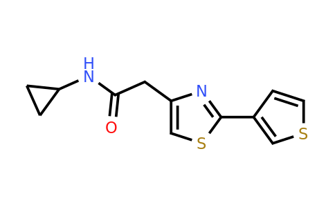 923697-61-4 | n-Cyclopropyl-2-(2-(thiophen-3-yl)thiazol-4-yl)acetamide