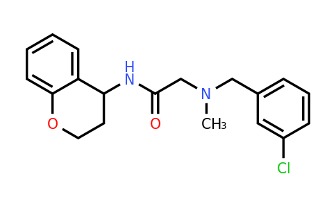 923720-58-5 | 2-((3-Chlorobenzyl)(methyl)amino)-N-(chroman-4-yl)acetamide