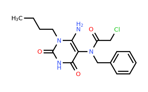 923762-54-3 | n-(6-Amino-1-butyl-2,4-dioxo-1,2,3,4-tetrahydropyrimidin-5-yl)-n-benzyl-2-chloroacetamide