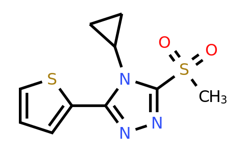 923767-68-4 | 4-Cyclopropyl-3-methanesulfonyl-5-(thiophen-2-yl)-4h-1,2,4-triazole