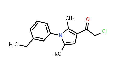 2-Chloro-1-(1-(3-ethylphenyl)-2,5-dimethyl-1h-pyrrol-3-yl)ethan-1-one