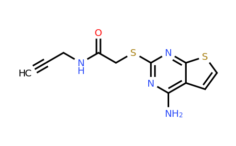 923788-73-2 | 2-((4-Aminothieno[2,3-d]pyrimidin-2-yl)thio)-N-(prop-2-yn-1-yl)acetamide