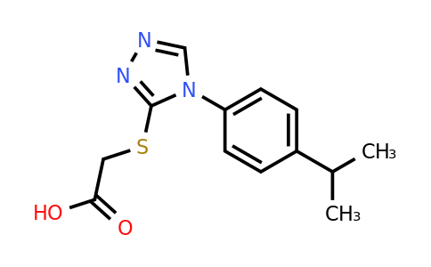 923804-50-6 | 2-({4-[4-(propan-2-yl)phenyl]-4h-1,2,4-triazol-3-yl}sulfanyl)acetic acid
