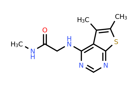 923818-75-1 | 2-((5,6-Dimethylthieno[2,3-d]pyrimidin-4-yl)amino)-N-methylacetamide