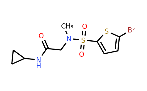 923832-95-5 | 2-((5-Bromo-N-methylthiophene)-2-sulfonamido)-N-cyclopropylacetamide