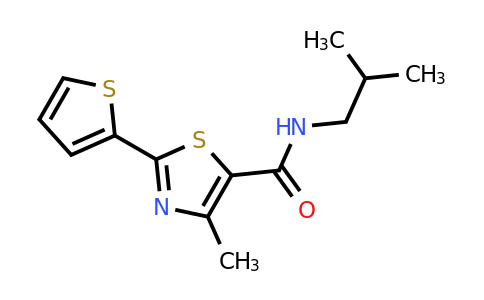 923859-90-9 | n-Isobutyl-4-methyl-2-(thiophen-2-yl)thiazole-5-carboxamide