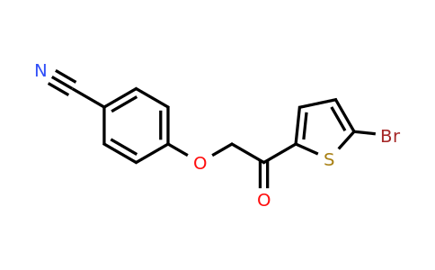 923875-83-6 | 4-(2-(5-Bromothiophen-2-yl)-2-oxoethoxy)benzonitrile