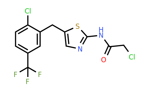 923906-57-4 | 2-Chloro-n-(5-{[2-chloro-5-(trifluoromethyl)phenyl]methyl}-1,3-thiazol-2-yl)acetamide