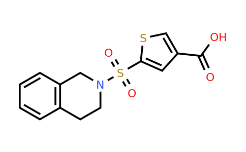 5-(1,2,3,4-Tetrahydroisoquinoline-2-sulfonyl)thiophene-3-carboxylic acid