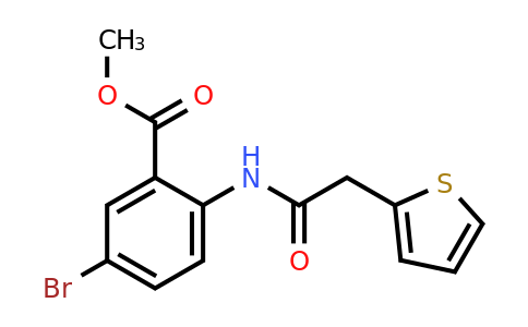 924134-98-5 | Methyl 5-bromo-2-(2-(thiophen-2-yl)acetamido)benzoate